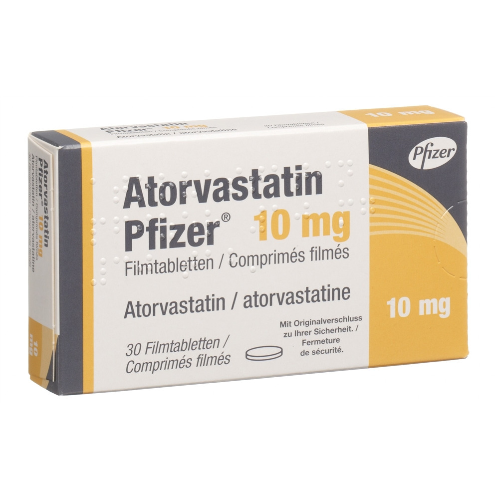 ATORVASTATINE Pfizer 10 mg, image principale