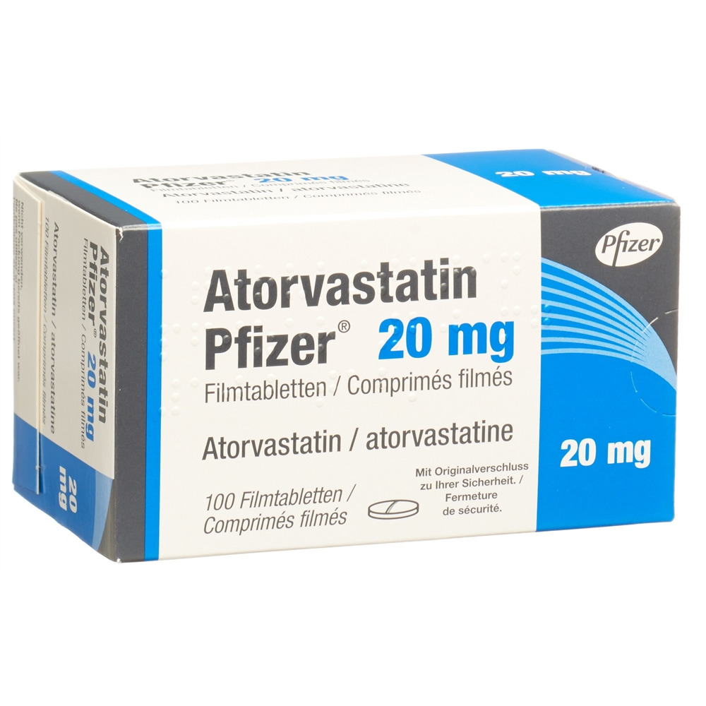 ATORVASTATINE Pfizer 20 mg, image principale