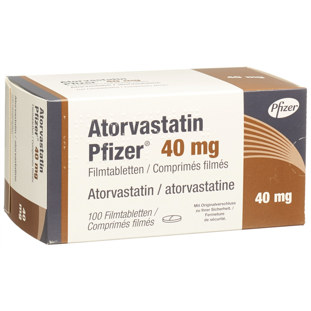 ATORVASTATINE Pfizer 40 mg, image principale