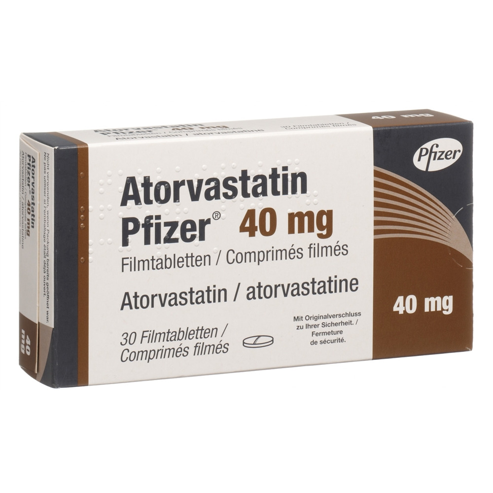 ATORVASTATINE Pfizer 40 mg, image principale