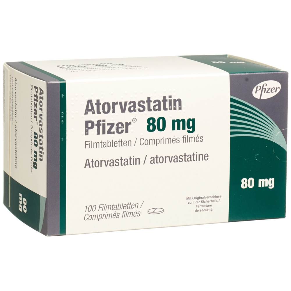 ATORVASTATINE Pfizer 80 mg, image principale