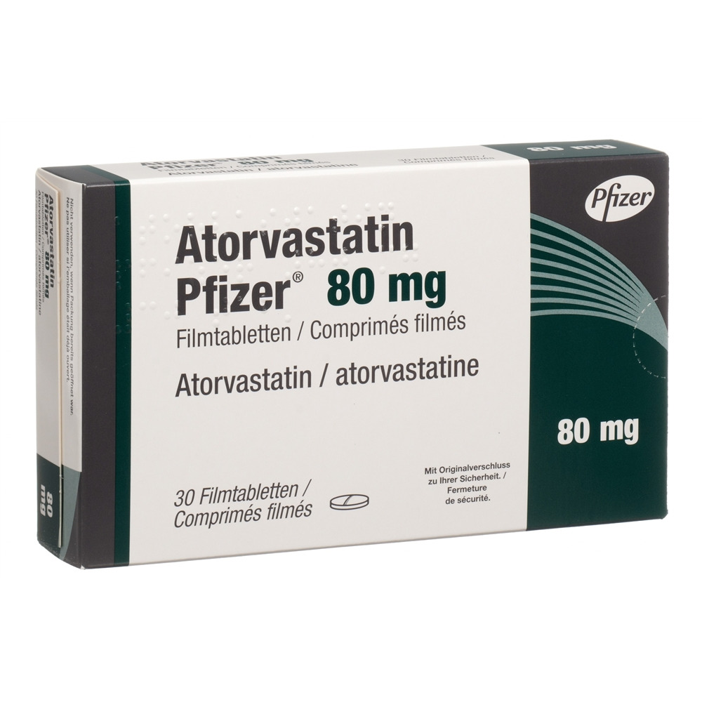 ATORVASTATINE Pfizer 80 mg, image principale