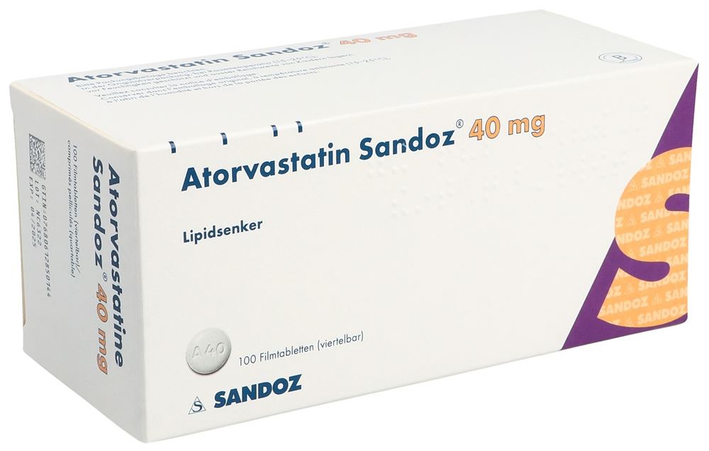 ATORVASTATINE Sandoz 40 mg, Hauptbild