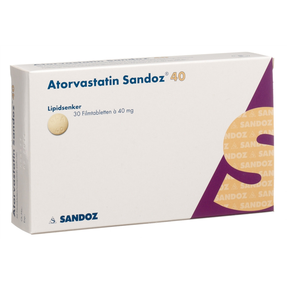 ATORVASTATINE Sandoz 40 mg, Hauptbild