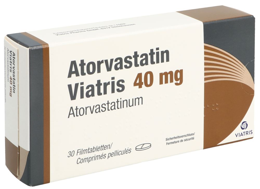 ATORVASTATINE Viatris 40 mg, image principale ATORVASTATINE Viatris 40 mg, image principale