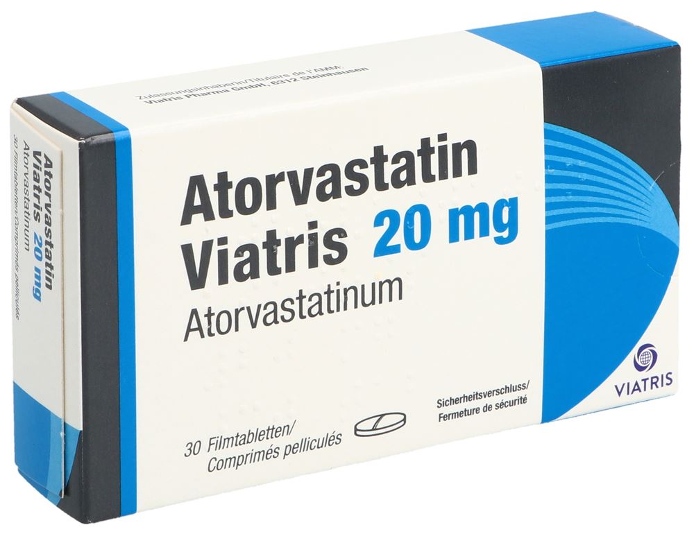 ATORVASTATINE Viatris 20 mg, Hauptbild