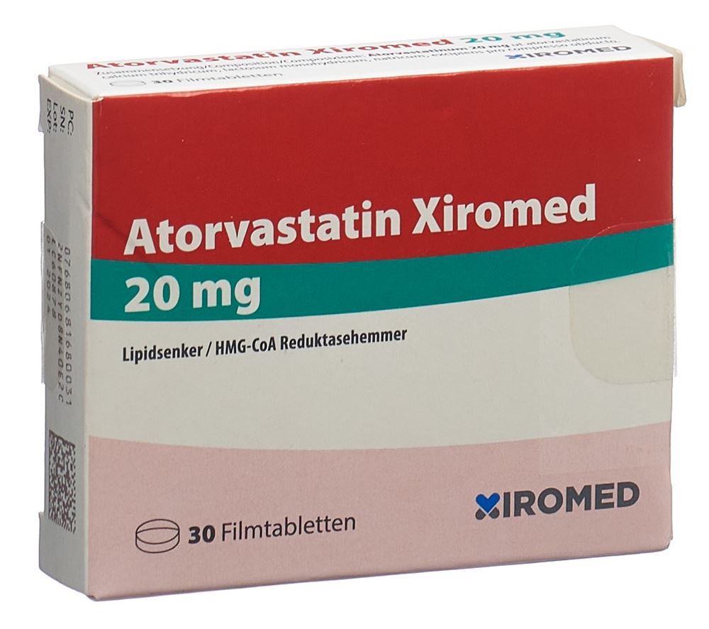 ATORVASTATINE Xiromed 20 mg, Hauptbild