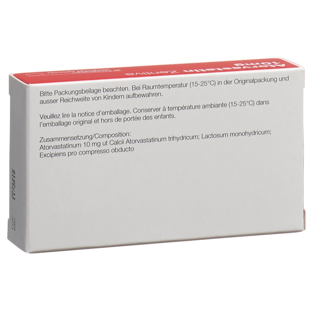 ATORVASTATINE Zentiva 10 mg, image 2 sur 2