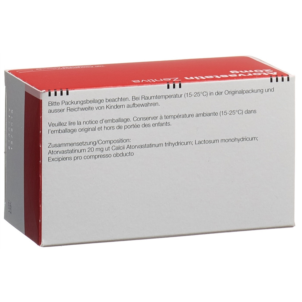 ATORVASTATINE Zentiva 20 mg, image 2 sur 2