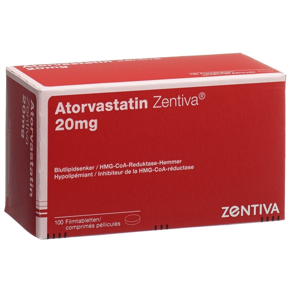 ATORVASTATINE Zentiva 20 mg, image principale