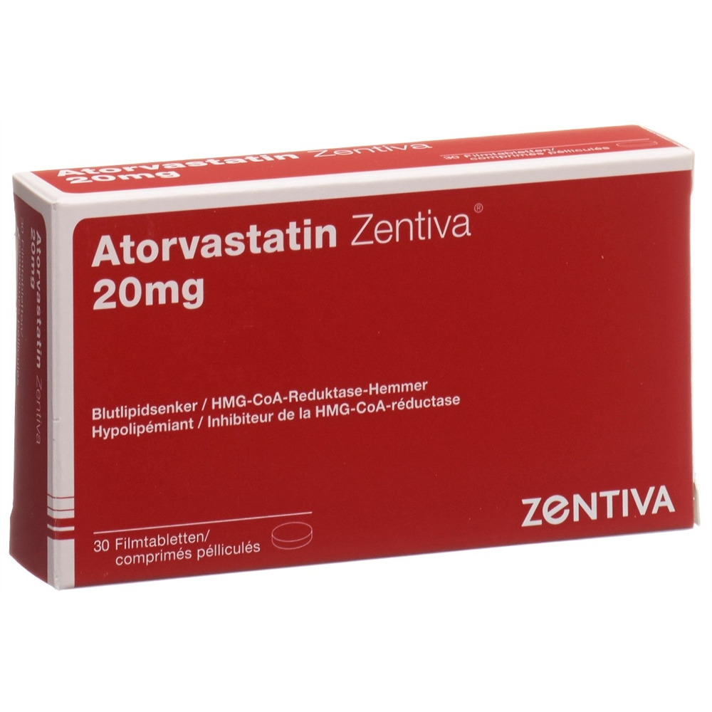 ATORVASTATINE Zentiva 20 mg, image principale