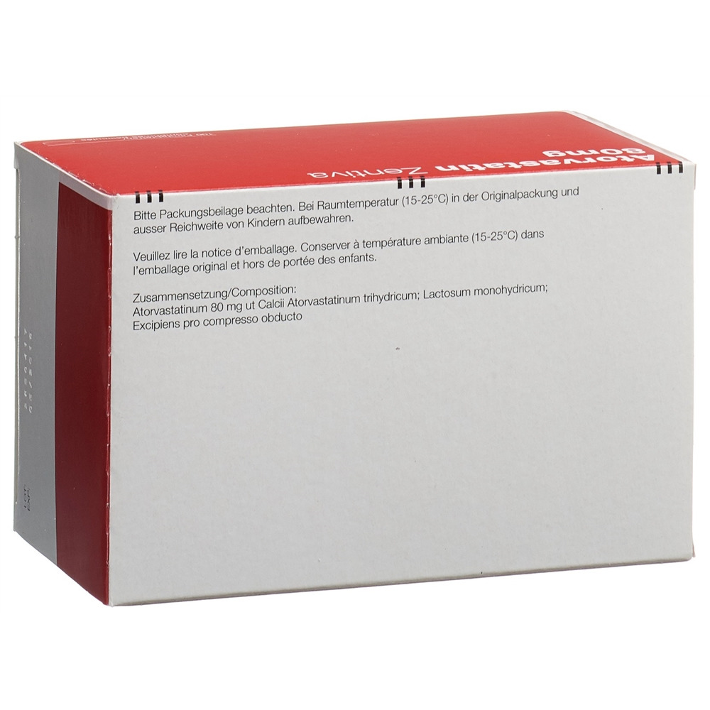 ATORVASTATINE Zentiva 80 mg, image 2 sur 2