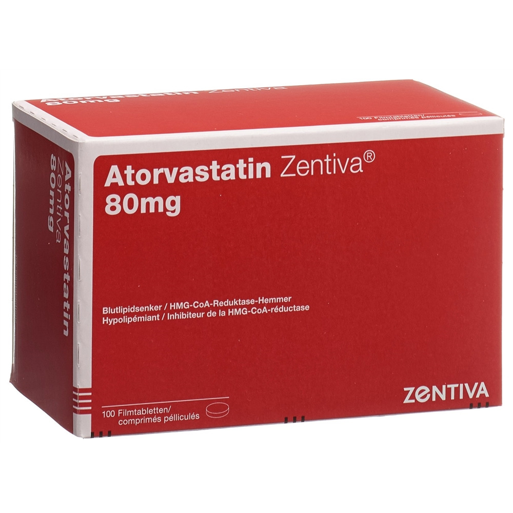 ATORVASTATINE Zentiva 80 mg, image principale