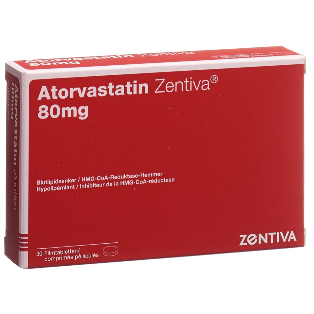 ATORVASTATINE Zentiva 80 mg, image principale