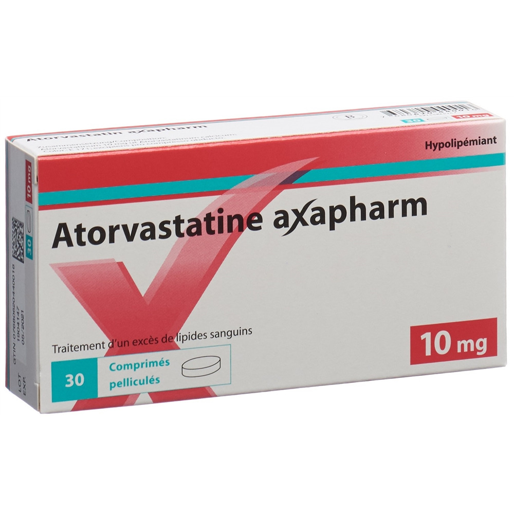 ATORVASTATINE axapharm 10 mg, image 2 sur 2