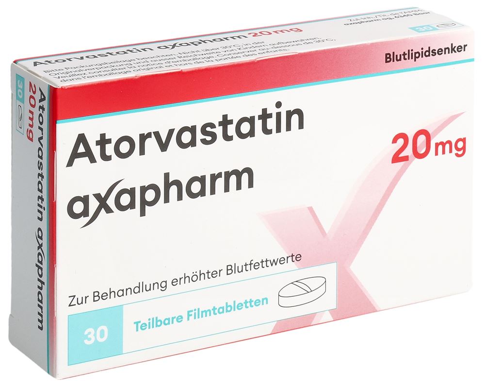 Atorvastatin Axapharm axapharm 20 mg, image principale