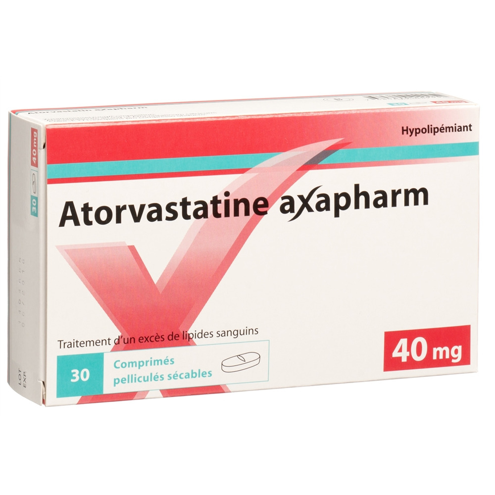 ATORVASTATINE axapharm 40 mg, image 2 sur 2