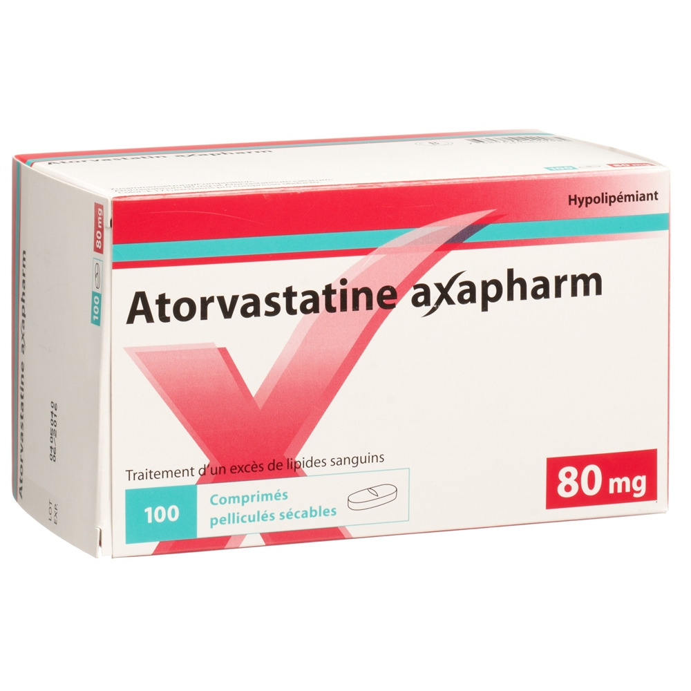 ATORVASTATINE axapharm 80 mg, image 2 sur 2