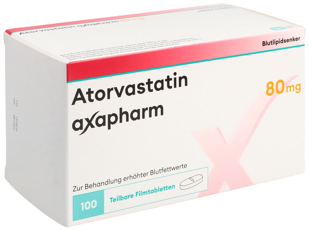 ATORVASTATINE axapharm 80 mg, image principale