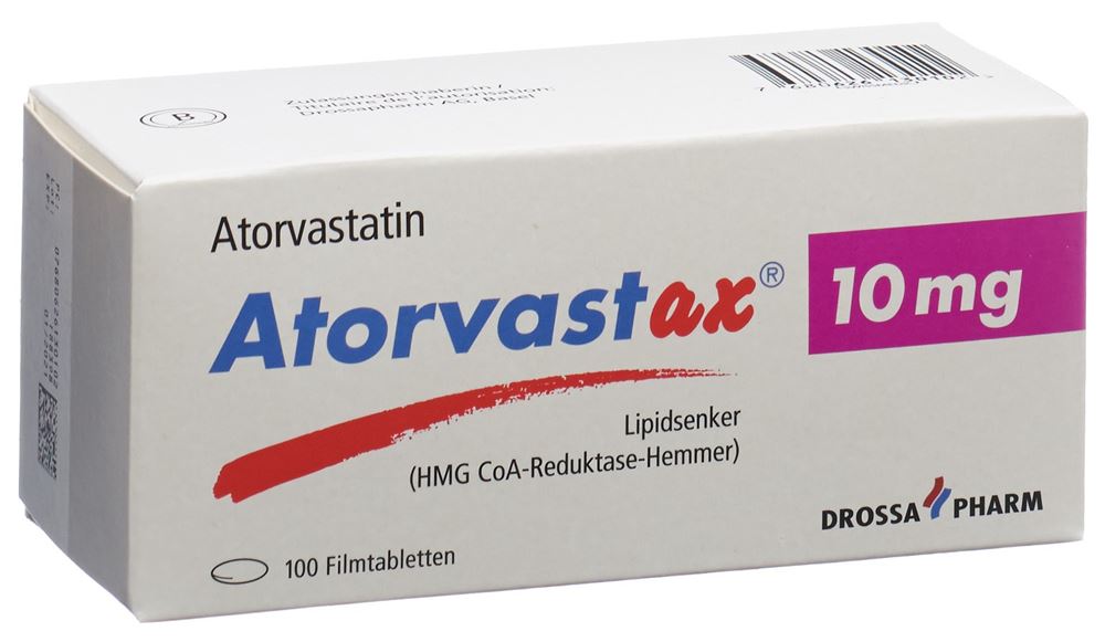 ATORVASTAX cpr pell 10 mg blist 100 pce, image principale