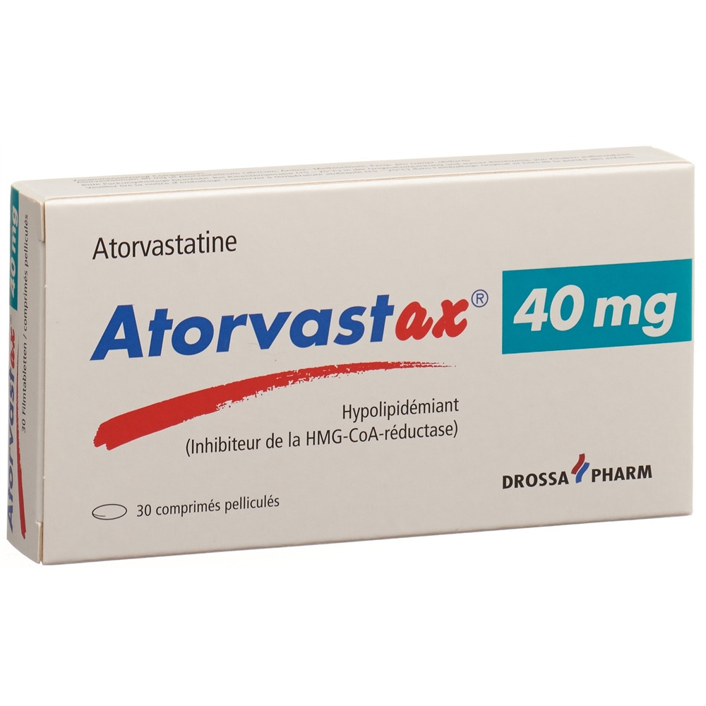 ATORVASTAX cpr pell 40 mg blist 30 pce, image 2 sur 2