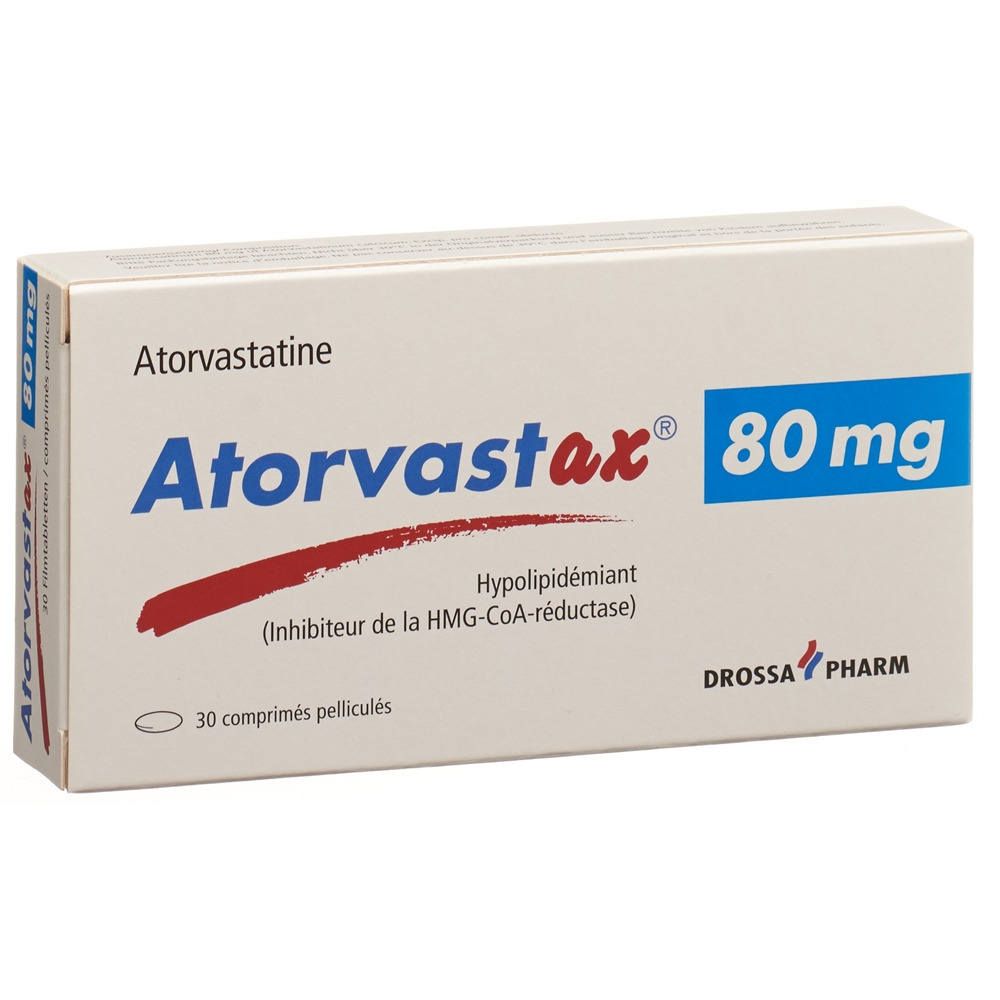 ATORVASTAX cpr pell 80 mg blist 30 pce, image 2 sur 2