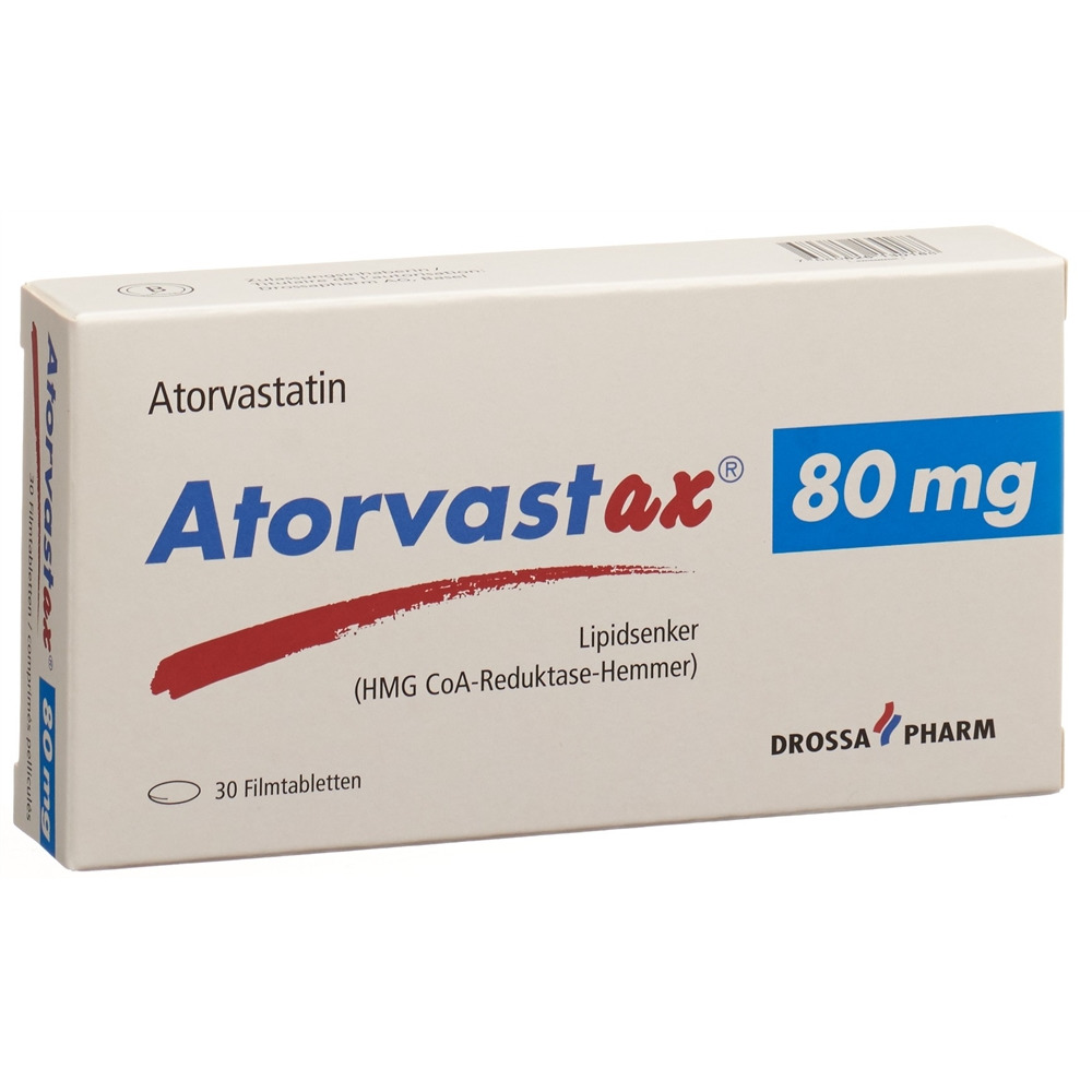 ATORVASTAX cpr pell 80 mg blist 30 pce, image principale