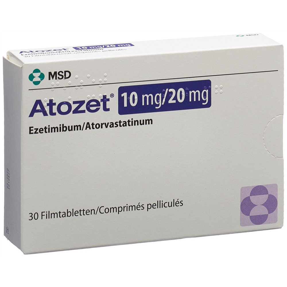 ATOZET cpr pell 10/20 mg blist 30 pce, image principale