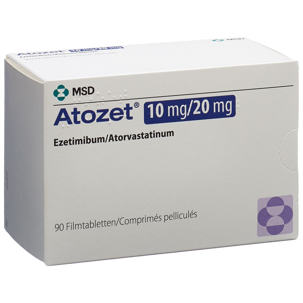 ATOZET cpr pell 10/20 mg blist 90 pce, image principale