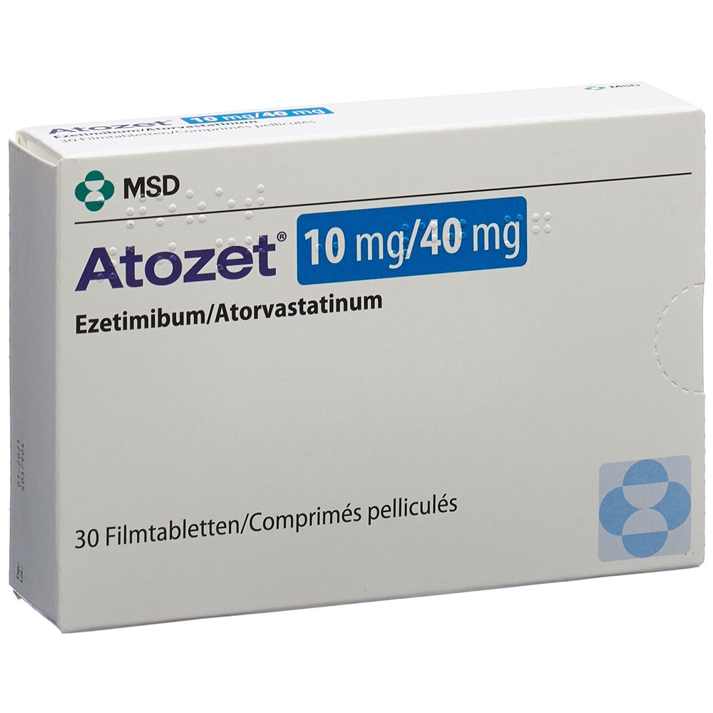 ATOZET cpr pell 10/40 mg blist 30 pce, image principale