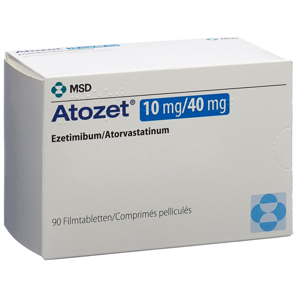 ATOZET cpr pell 10/40 mg blist 90 pce, image principale