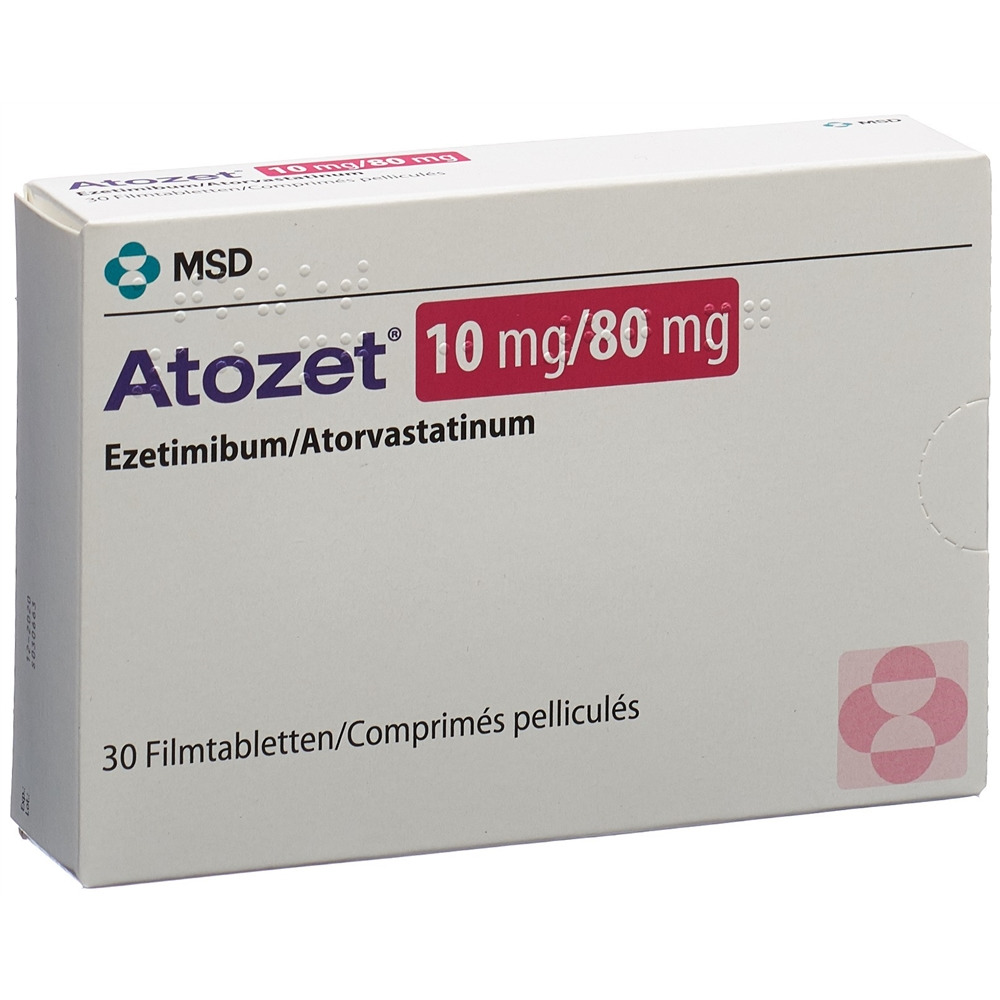 ATOZET cpr pell 10/80 mg blist 30 pce, image principale