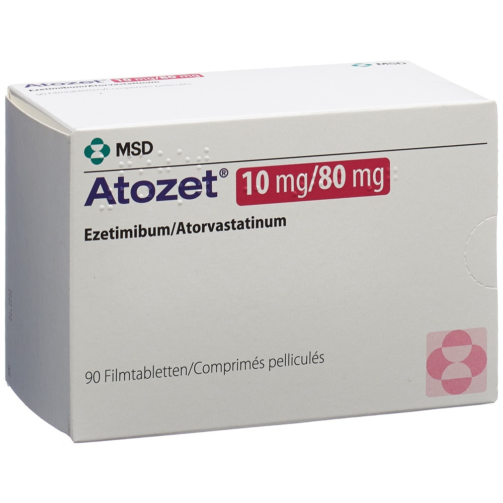 ATOZET cpr pell 10/80 mg blist 90 pce, image principale