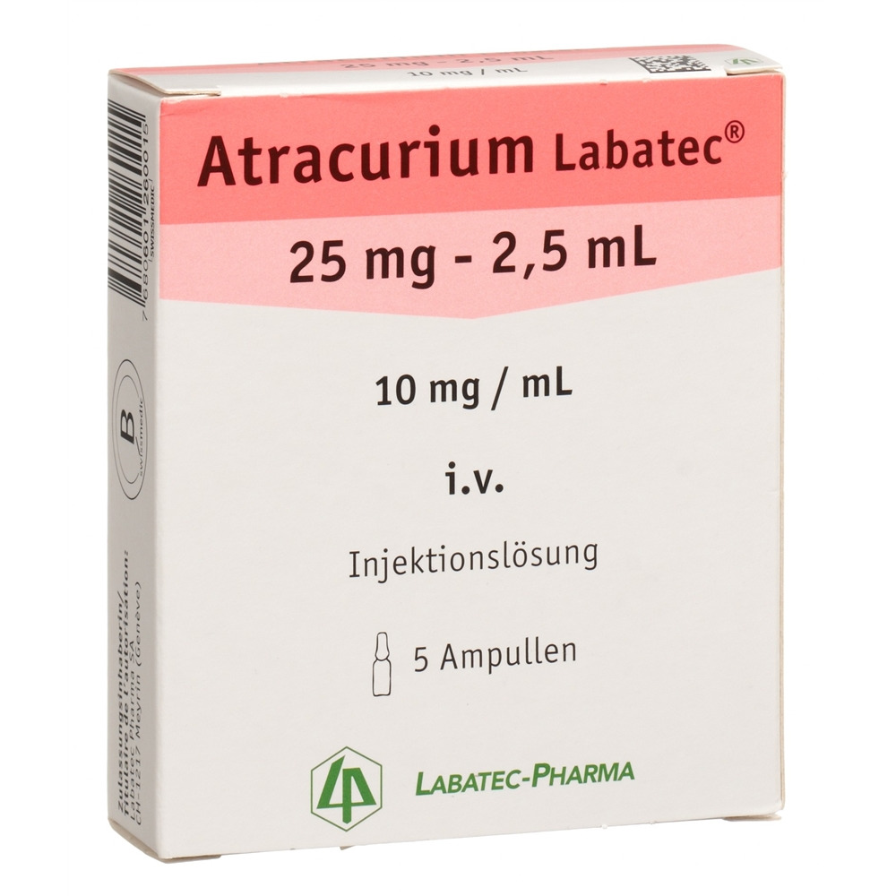 ATRACURIUM Labatec 25 mg/2.5ml, Hauptbild