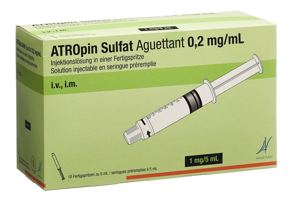 SULFATE D'ATROPINE Aguettant 1 mg/5ml, Hauptbild