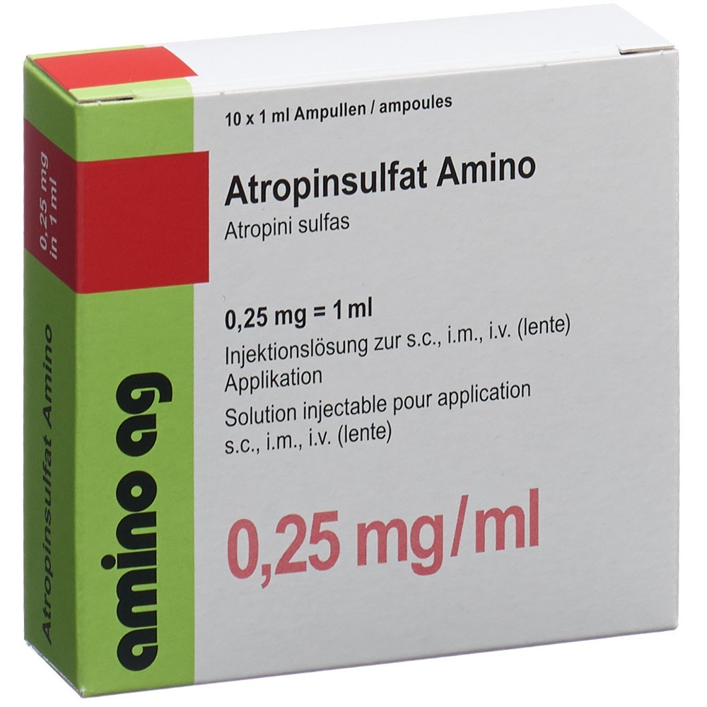 ATROPINSULFAT Amino 0.25 mg/ml, Hauptbild