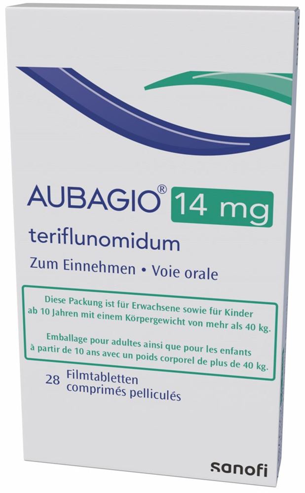 AUBAGIO Filmtabl 14 mg Blist 28 Stk, Hauptbild AUBAGIO Filmtabl 14 mg Blist 28 Stk, Hauptbild