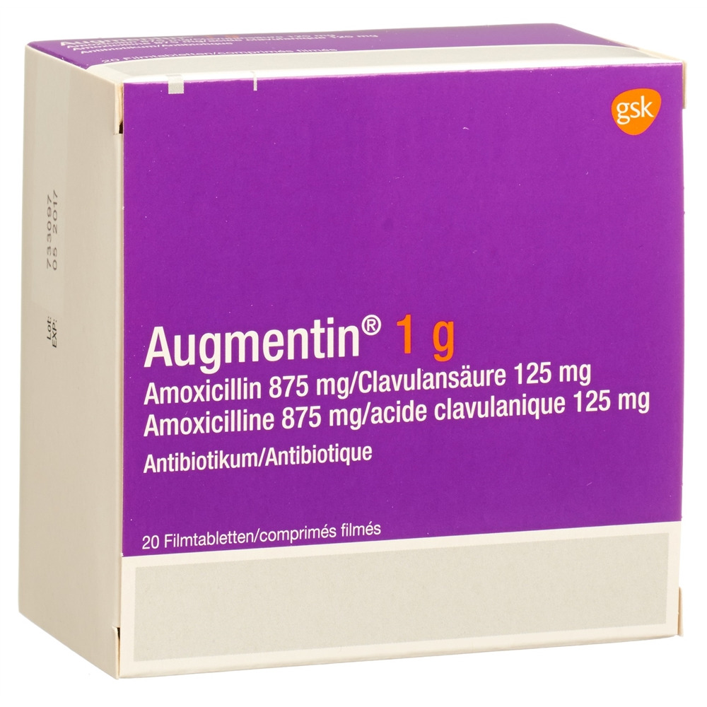 AUGMENTIN cpr pell 1 g adult blist 20 pce, image principale