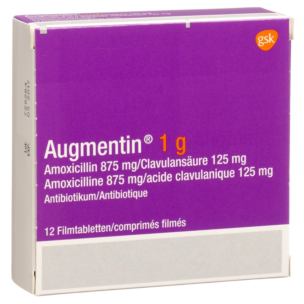 AUGMENTIN Filmtabl 1 g Erw Blist 12 Stk, Hauptbild