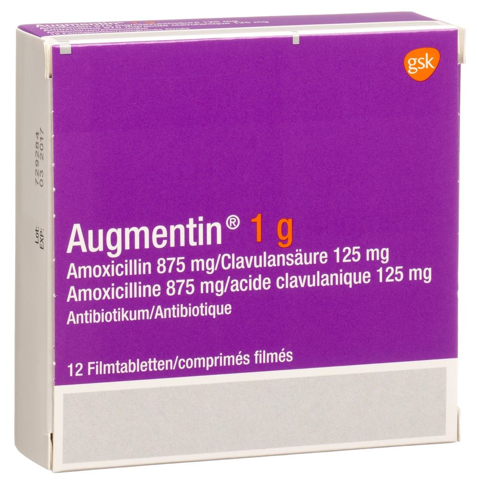 AUGMENTIN Filmtabl 1 g Erw Blist 12 Stk, Hauptbild