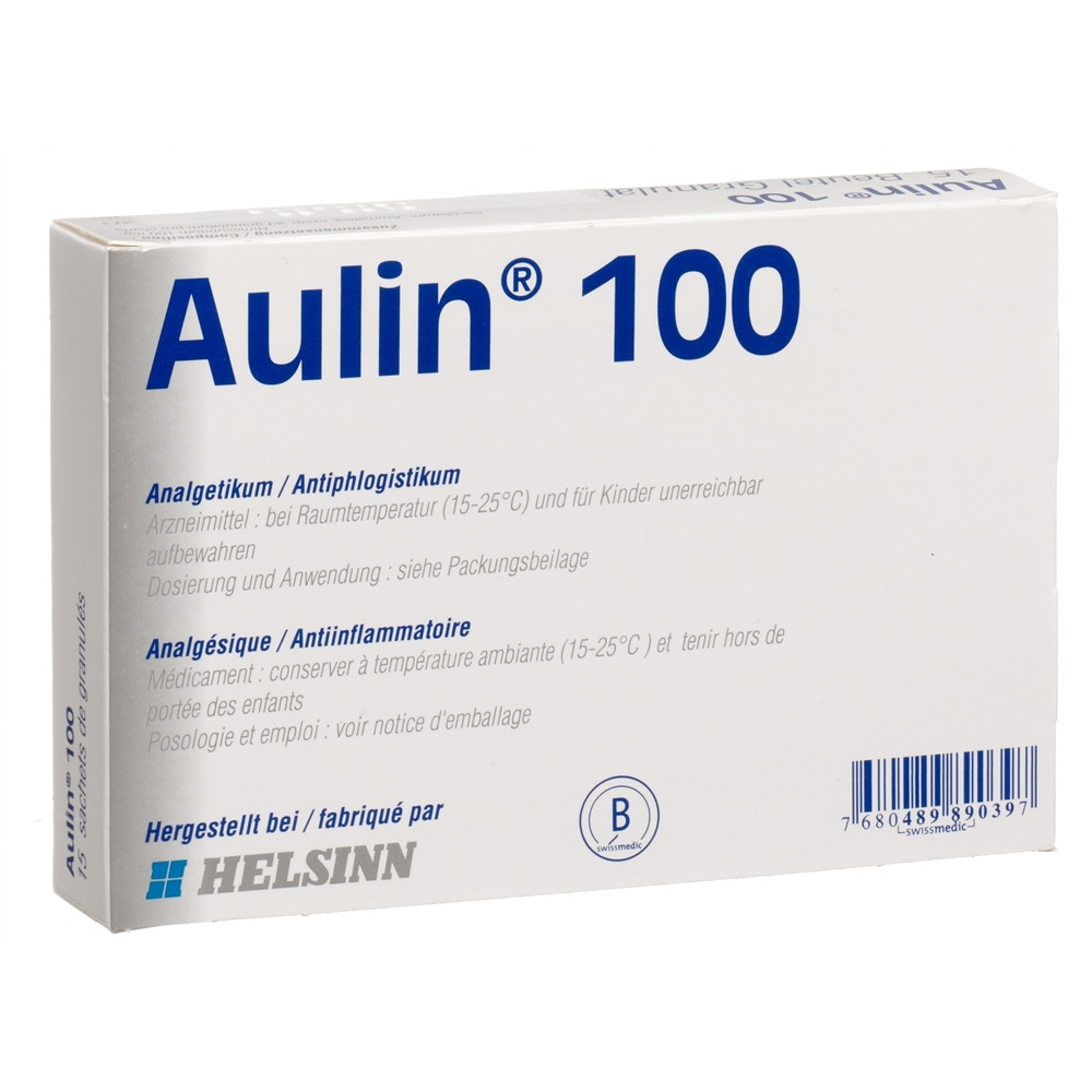 AULIN gran 100 mg sach 15 pce, image 2 sur 2