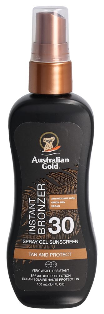 AUSTRALIAN GOLD spray gel avec bronzer
