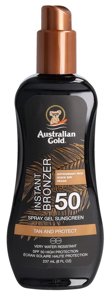 AUSTRALIAN GOLD spray gel avec bronzer