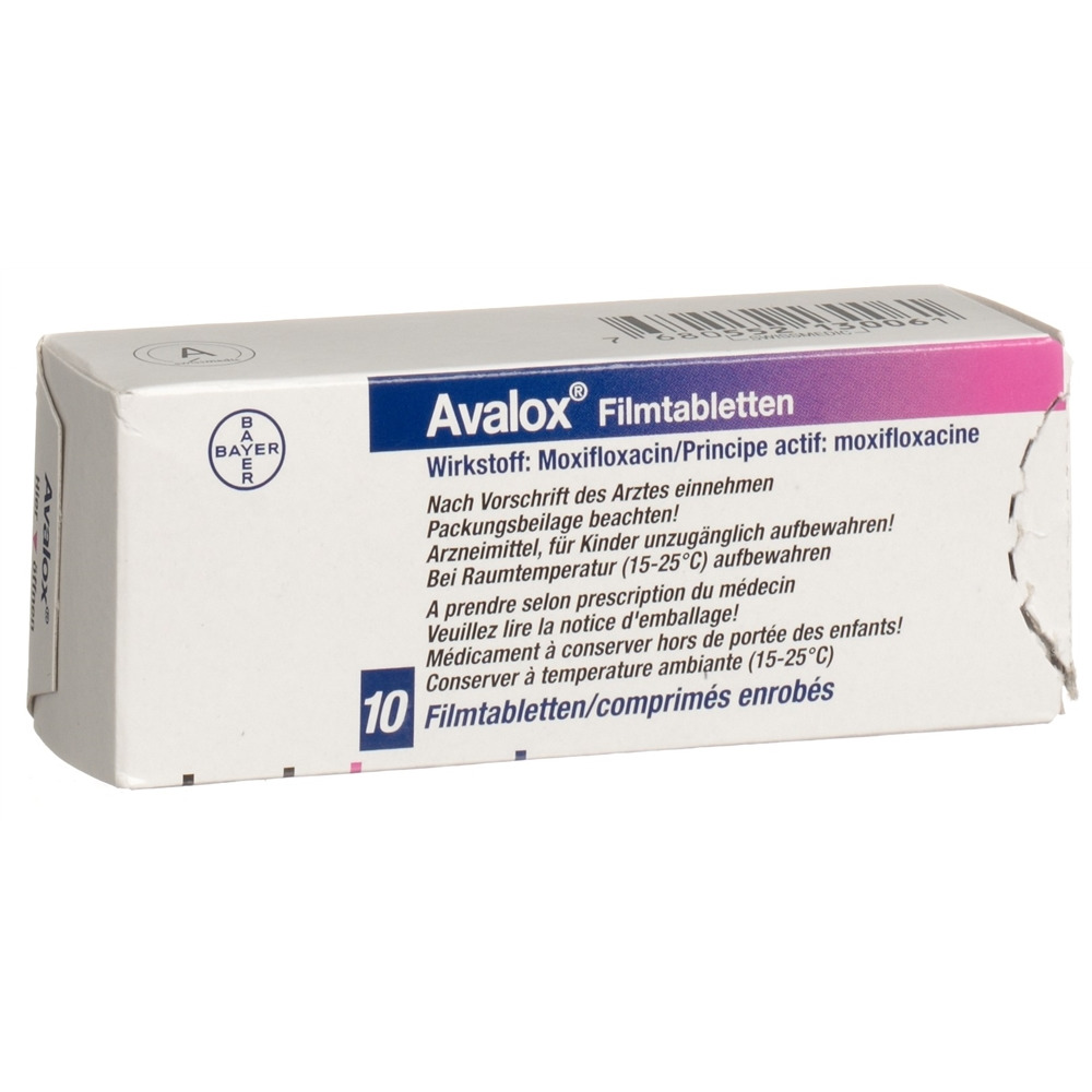 AVALOX cpr pell 400 mg blist 10 pce, image 2 sur 2