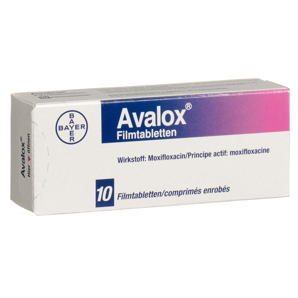 AVALOX cpr pell 400 mg blist 10 pce, image principale