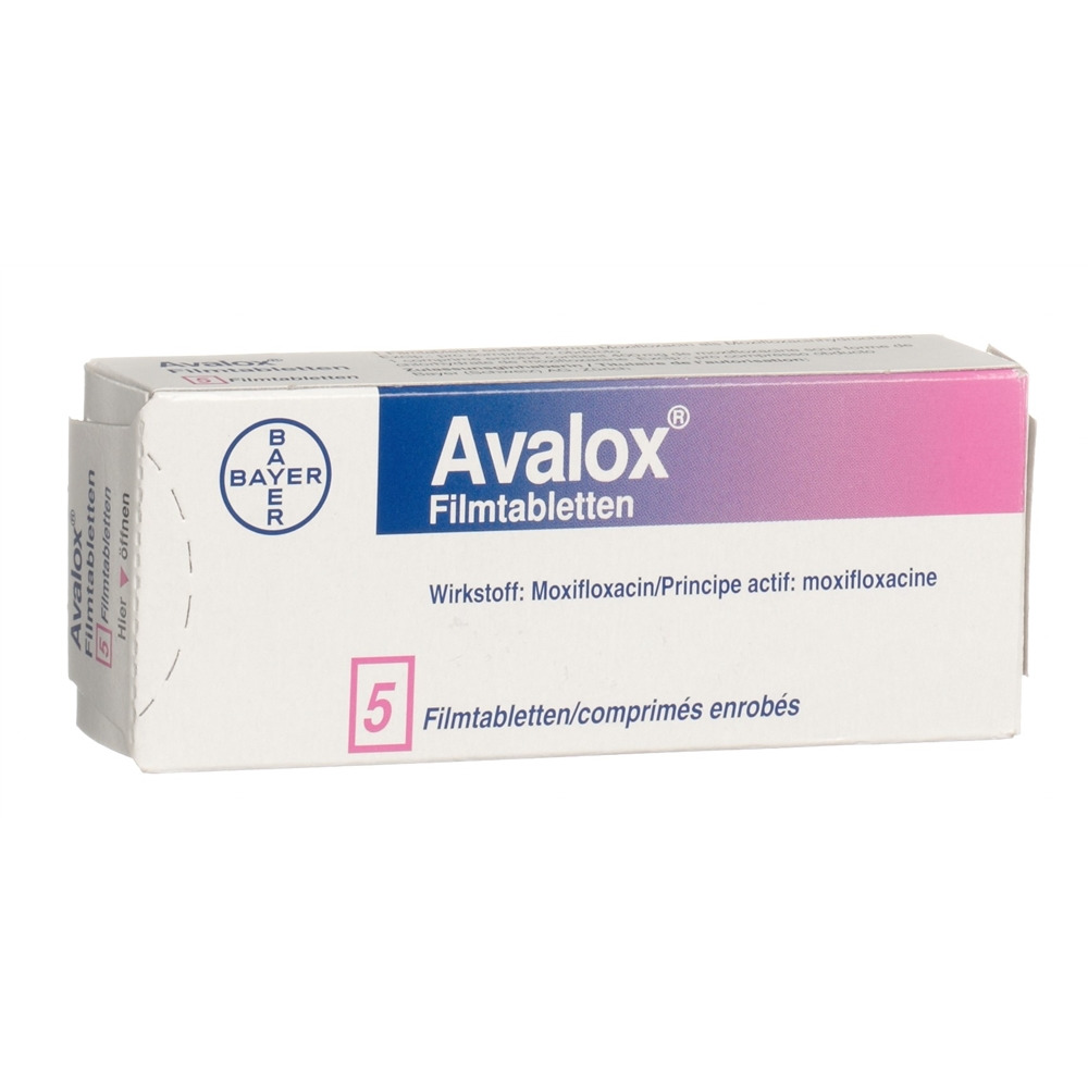 AVALOX cpr pell 400 mg blist 5 pce, image principale