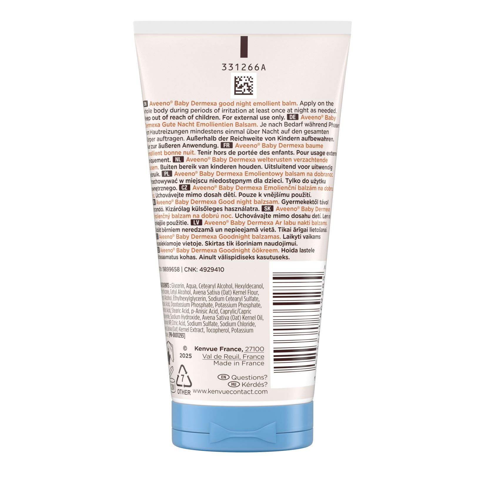 AVEENO Baby Dermexa Emollientien Balsam, Bild 2 von 3