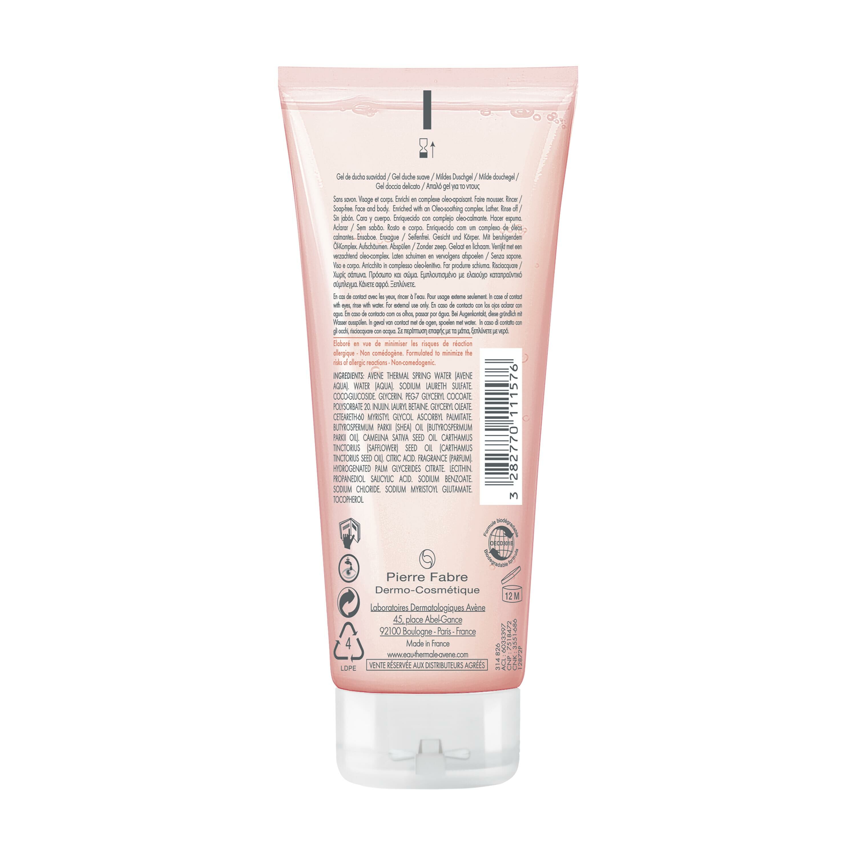 AVENE BODY Gel douche douceur, image 2 sur 3