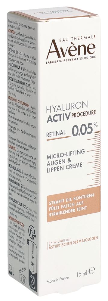 AVENE hyaluron active procedure yeux et lèvres