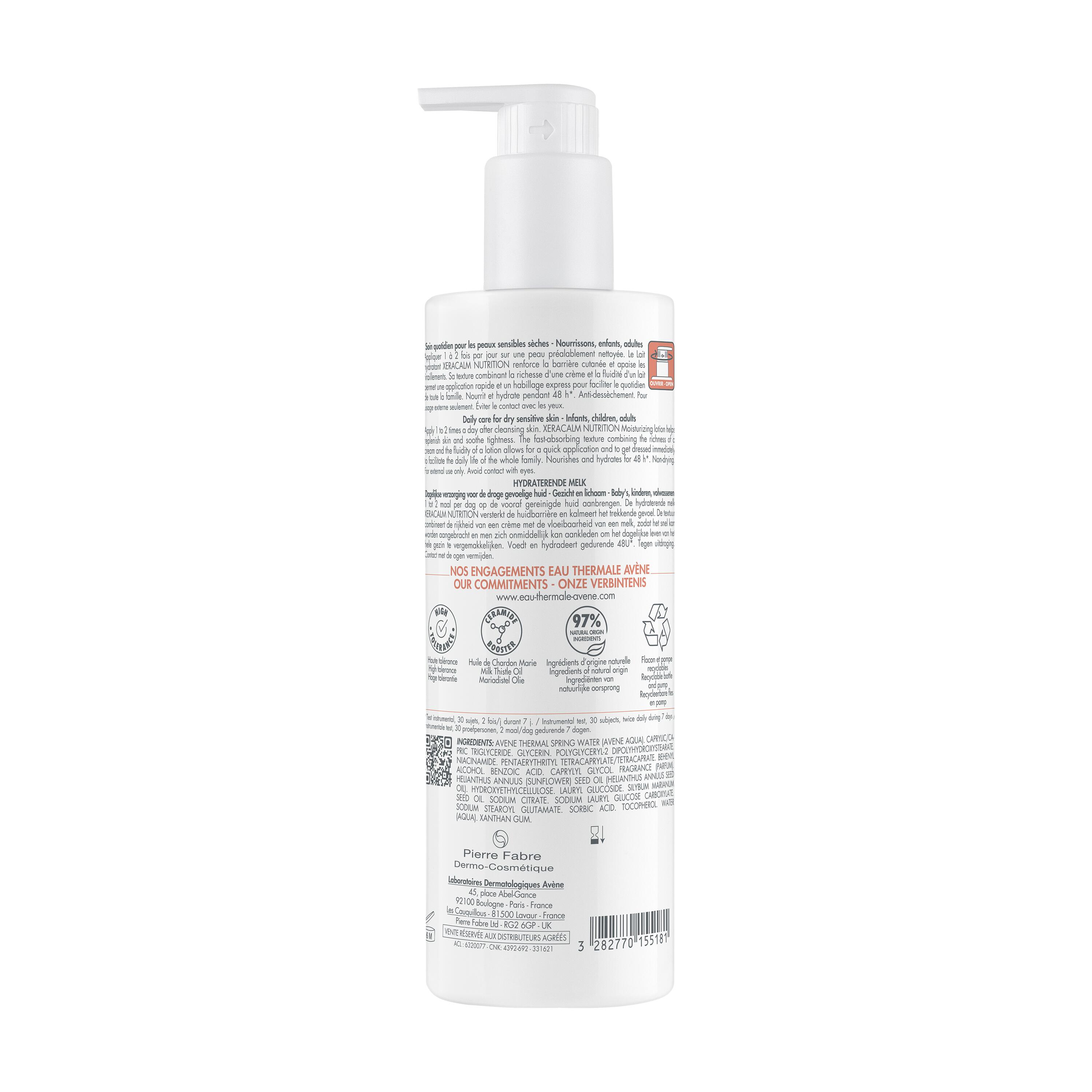 AVENE XeraCalm Nutrition lait hydratant, image 2 sur 3